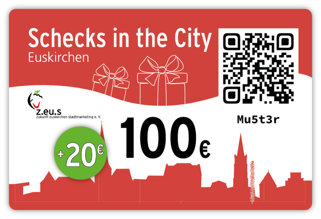 20% Bonusaktion Schecks in the City im Advent
